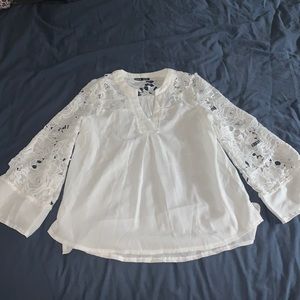 White loose blouse
